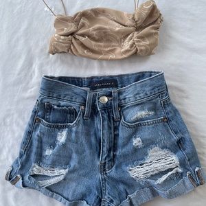 Aeropostale shorts and cute mushroom top
